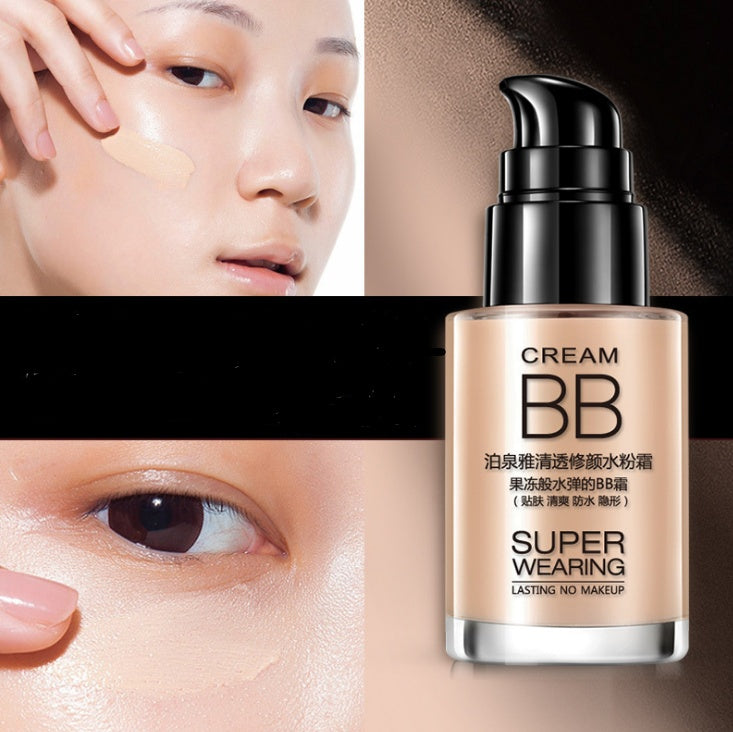 Clear and sleek hydrating cream nude makeup BB cream makeup concealer moisturizing BB cream.
